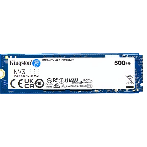 Image of 500GB Kingston NV3 M.2 2280 PCI Express 4.0 x4 NVMe Solid State Drive